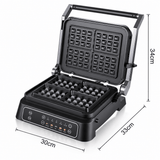 Darrahopens Appliances > Kitchen Appliances > Speciality Appliances Two-in-One Electric Grill and Sandwich Maker with Interchangeable Non-Stick Plates, 180-Degree Flip-Open Design for Steaks, Paninis, Waffles, and Breakfast Favorites in Home Kitchens (Black) In Australia - Darrahopens