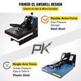 Darrahopens Appliances > Kitchen Appliances > Speciality Appliances VEVOR Heat Press 15X15 Inch Heat Press Machine Industrial Quality Power T Shirt Heat Press Sublimation Machine Clamshell Heat Press Machine for T Shirts