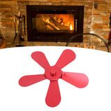 Darrahopens Appliances > Kitchen Appliances > Toasters & Grills 5 Blades Stove Fan Blade Aluminium Alloy Heat Powered Stove Fan Blades Replacement for Fireplace Fan Red In Australia - Darrahopens