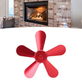 Darrahopens Appliances > Kitchen Appliances > Toasters & Grills 5 Blades Stove Fan Blade Aluminium Alloy Heat Powered Stove Fan Blades Replacement for Fireplace Fan Red In Australia - Darrahopens
