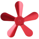 Darrahopens Appliances > Kitchen Appliances > Toasters & Grills 5 Blades Stove Fan Blade Aluminium Alloy Heat Powered Stove Fan Blades Replacement for Fireplace Fan Red In Australia - Darrahopens