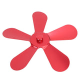 Darrahopens Appliances > Kitchen Appliances > Toasters & Grills 5 Blades Stove Fan Blade Aluminium Alloy Heat Powered Stove Fan Blades Replacement for Fireplace Fan Red In Australia - Darrahopens