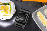 Darrahopens Appliances > Kitchen Appliances > Toasters & Grills Aluminum Alloy Egg Slicer for Hard Boiled Eggs Strawberry Slicer for Salad-Black