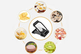 Darrahopens Appliances > Kitchen Appliances > Toasters & Grills Aluminum Alloy Egg Slicer for Hard Boiled Eggs Strawberry Slicer for Salad-Black
