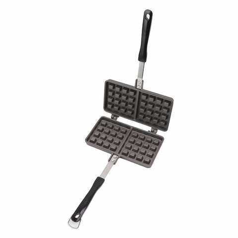 Darrahopens Appliances > Kitchen Appliances > Toasters & Grills Manual Waffle Maker - Double Nonstick Aluminum Alloy Waffle Mold for Hash Browns, Pancakes