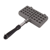 Darrahopens Appliances > Kitchen Appliances > Toasters & Grills Manual Waffle Maker - Double Nonstick Aluminum Alloy Waffle Mold for Hash Browns, Pancakes