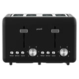 Darrahopens Appliances > Kitchen Appliances > Toasters & Grills Pronti Silver Noir Collection 4 Slice Toaster with Dual Controls
