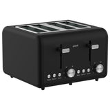 Darrahopens Appliances > Kitchen Appliances > Toasters & Grills Pronti Silver Noir Collection 4 Slice Toaster with Dual Controls