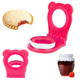 Darrahopens Appliances > Kitchen Appliances > Toasters & Grills Sandwich Cutter Mold Manual Cake Bread Cutter Sealer Tool Round for Kitchen Cooking Rose Red In Australia - Darrahopens