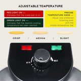 Darrahopens Appliances > Kitchen Appliances > Toasters & Grills Versatile Electric Crepe Maker and Pancake Machine with Non-Stick Heating Plates, Stainless Steel Body, and Adjustable Temperature Control for Home Kitchen Cooking of Pizzas, Tortillas, and More (Silver) In Australia - Darrahopens