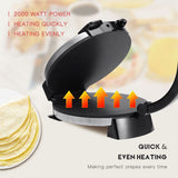 Darrahopens Appliances > Kitchen Appliances > Toasters & Grills Versatile Electric Crepe Maker and Pancake Machine with Non-Stick Heating Plates, Stainless Steel Body, and Adjustable Temperature Control for Home Kitchen Cooking of Pizzas, Tortillas, and More (Silver) In Australia - Darrahopens