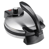 Darrahopens Appliances > Kitchen Appliances > Toasters & Grills Versatile Electric Crepe Maker and Pancake Machine with Non-Stick Heating Plates, Stainless Steel Body, and Adjustable Temperature Control for Home Kitchen Cooking of Pizzas, Tortillas, and More (Silver) In Australia - Darrahopens