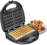 Darrahopens Appliances > Kitchen Appliances > Toasters & Grills Waffle & Sandwich Maker - 2-in-1 Waffle Iron Panini Press Toaster Breakfast Machine