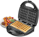 Darrahopens Appliances > Kitchen Appliances > Toasters & Grills Waffle & Sandwich Maker - 2-in-1 Waffle Iron Panini Press Toaster Breakfast Machine