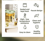 Darrahopens Appliances > Kitchen Appliances > Water Dispensers 5L Compact Fridge-Ready Cold Drink Dispenser with Spigot, Timer and Infuser Filter - Food-Grade PP & Heat Resistant Fruit Tea Tank