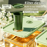 Darrahopens Appliances > Kitchen Appliances > Water Dispensers 5L Compact Fridge-Ready Cold Drink Dispenser with Spigot, Timer and Infuser Filter - Food-Grade PP & Heat Resistant Fruit Tea Tank