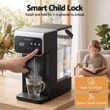 Darrahopens Appliances > Kitchen Appliances > Water Dispensers Devanti Instant Hot Water Dispenser 3L Heating Kettle 2400W Touch Control Water Black In Australia - Darrahopens