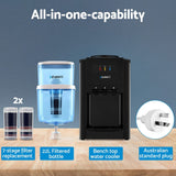 Darrahopens Appliances > Kitchen Appliances > Water Dispensers Devanti Water Cooler Dispenser Bench Top 22L w/2 Filter