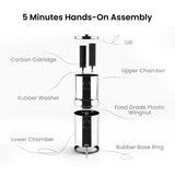Darrahopens Appliances > Kitchen Appliances > Water Dispensers Phoenix Stainless Steel 6L with Fluoride & Smart Carbon Filter - Stainless Steel Stand