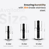 Darrahopens Appliances > Kitchen Appliances > Water Dispensers Phoenix Stainless Steel 6L with Fluoride & Smart Carbon Filter - Stainless Steel Stand