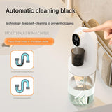Darrahopens Appliances > Kitchen Appliances > Water Dispensers Smart Automatic Mouthwash Dispenser - 4 Adjustable Levels, LED Display, 2000mAh Battery & Magnetic Cups(white)