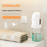 Darrahopens Appliances > Kitchen Appliances > Water Dispensers Smart Automatic Mouthwash Dispenser - 4 Adjustable Levels, LED Display, 2000mAh Battery & Magnetic Cups(white)