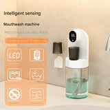 Darrahopens Appliances > Kitchen Appliances > Water Dispensers Smart Automatic Mouthwash Dispenser - 4 Adjustable Levels, LED Display, 2000mAh Battery & Magnetic Cups(white)