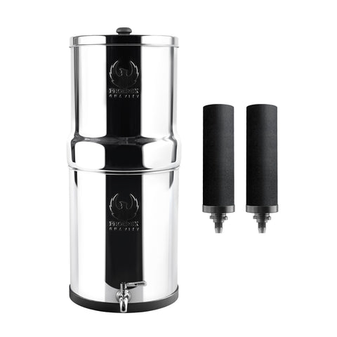 Darrahopens Appliances > Kitchen Appliances > Water Dispensers The Phoenix Gravity Water Filter Stainless Steel 304 -12L
