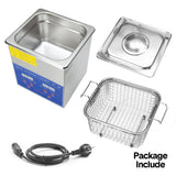 Darrahopens Appliances > Other Cleaning Appliances > Jewellery Cleaners 2L Ultrasonic Cleaner Lab-Grade Stainless Steel Ultrasonic Cleaning Machine Digital Heating Timer and Basket for Home and Commercial Jewellery Eyeglass