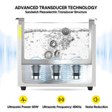 Darrahopens Appliances > Other Cleaning Appliances > Jewellery Cleaners 2L Ultrasonic Cleaner Lab-Grade Stainless Steel Ultrasonic Cleaning Machine Digital Heating Timer and Basket for Home and Commercial Jewellery Eyeglass