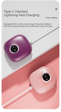 Darrahopens Appliances > Other Cleaning Appliances > Jewellery Cleaners Purple Portable Sonic Wave Contact Lens Cleaner with LED Makeup Mirror - Automatic Electric Lens Cleaning Case for Daily Use