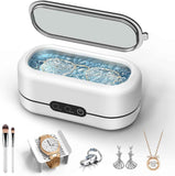 Darrahopens Appliances > Other Cleaning Appliances > Jewellery Cleaners Ultrasonic Jewelry Cleaner, 48KHz Ultrasonic Cleaner Machine for Jewelry, Eyeglasses, Rings, Watch Strap, Dentures- Dual Cleaning Modes, 304 Stainless Steel Tank