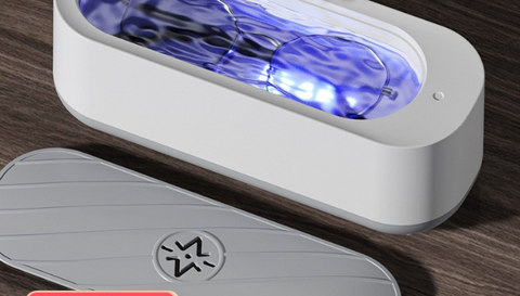 Darrahopens Appliances > Other Cleaning Appliances > Jewellery Cleaners USB Plug-in Sonic Vibration Jewellery & Glasses Cleaner - High Frequency Washing Machine with Blue Light for Rings, Dentures & Watch Straps (Wired Power)
