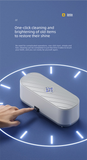 Darrahopens Appliances > Other Cleaning Appliances > Jewellery Cleaners USB Plug-in Sonic Vibration Jewellery & Glasses Cleaner - High Frequency Washing Machine with Blue Light for Rings, Dentures & Watch Straps (Wired Power)