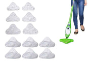 Darrahopens Appliances > Other Cleaning Appliances > Steam cleaners 12Pcs Replacement Microfibre Washable Steam Mop Cleaning Pads For H20 X5 Steam Cleaner