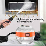 Darrahopens Appliances > Other Cleaning Appliances > Steam cleaners 4000W Steam Cleaner Brush High Temperature Pressure Clean Steam Mechine AU Plug orange