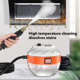 Darrahopens Appliances > Other Cleaning Appliances > Steam cleaners 4000W Steam Cleaner Brush High Temperature Pressure Clean Steam Mechine AU Plug orange