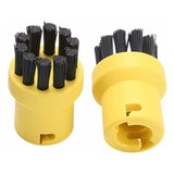 Darrahopens Appliances > Other Cleaning Appliances > Steam cleaners Brass Wire ROund Brush Set For Karcher Sc1 Sc2 Ctk10 Ctk20Sc3 Sc4 Sc5 Steam Cleaner (2 Black, 2 Yellow)