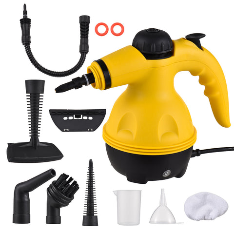 Darrahopens Appliances > Other Cleaning Appliances > Steam cleaners Multi-Purpose Handheld Steam Cleaner with 9 Accessories - High Pressure Chemical-Free Steamer for Kitchen, Bathroom, Car & Grout Cleaning (Includes AU Adapter)