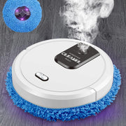 Darrahopens Appliances > Other Cleaning Appliances > Steam cleaners Smart Mopping Robot with Spray & Humidifier – Automatic Floor Cleaner for Hard Floors, Dry and Wet Cleaning, Pet Hair Removal, Compact Design (White)