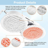Darrahopens Appliances > Other Cleaning Appliances > Steam cleaners Style 4 Shark Steam Dual-Head Mop Replacement Pads 8 Pack - 7.5 Inch Reusable Round Microfiber Scrubbing Pads Compatible with Shark S7000, S7201, S8001, S8201, S7001, S7000AMZ, S7001TGT, S7005, S7020