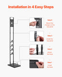 Darrahopens Appliances > Other Cleaning Appliances > Steam cleaners VEVOR Vacuum Stand, Compatible With Dyson V6 V7 V8 V10 V11 V15, Stable Vacuum Stand Holder with 4 Hooks for Dyson DC30 DC31 DC34 DC35 DC58 DC59 DC62 D74 Cordless Upright Vacuum Cleaners & Accessories