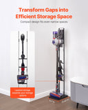 Darrahopens Appliances > Other Cleaning Appliances > Steam cleaners VEVOR Vacuum Stand, Compatible With Dyson V6 V7 V8 V10 V11 V15, Stable Vacuum Stand Holder with 4 Hooks for Dyson DC30 DC31 DC34 DC35 DC58 DC59 DC62 D74 Cordless Upright Vacuum Cleaners & Accessories