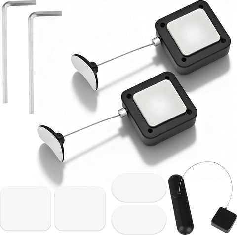 Darrahopens Appliances > TV > TVs & Accessories 2 Pack Retractable Remote Control Tether, Remote Control Leash Holder Kit Includes Adhesive Pads and Wrench for TV Remotes, Phones In Australia - Darrahopens