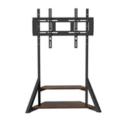 Darrahopens Appliances > TV > TVs & Accessories 2 Tiers Rustic Wood Shelves Heavy Duty Universal Tv Floor Stand For 32-75 Inches