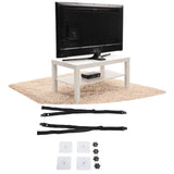 Darrahopens Appliances > TV > TVs & Accessories 2Pcs Adjustable TV Safety Straps Adhesive Anti Tip Furniture Anchors for Baby Proofing Flat Screens Fix to Wall Cabinet Stand Desk In Australia - Darrahopens