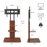 Darrahopens Appliances > TV > TVs & Accessories 32"-65" Tv Floor Stand Adjustable Corner Tv Mount Bracket With Sturdy Wood Base