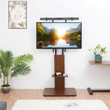Darrahopens Appliances > TV > TVs & Accessories 32"-65" Tv Floor Stand Adjustable Corner Tv Mount Bracket With Sturdy Wood Base