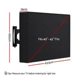 Darrahopens Appliances > TV > TVs & Accessories Artiss 40-43 Inch TV Cover Waterproof Outdoor Patio Flat Television Protector