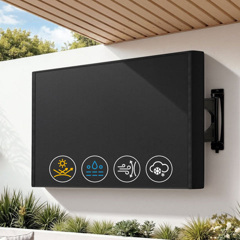 Darrahopens Appliances > TV > TVs & Accessories Artiss 55-58 Inch TV Cover Waterproof Outdoor Patio Flat Television Protector